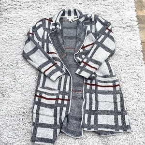 Knee length cardigan